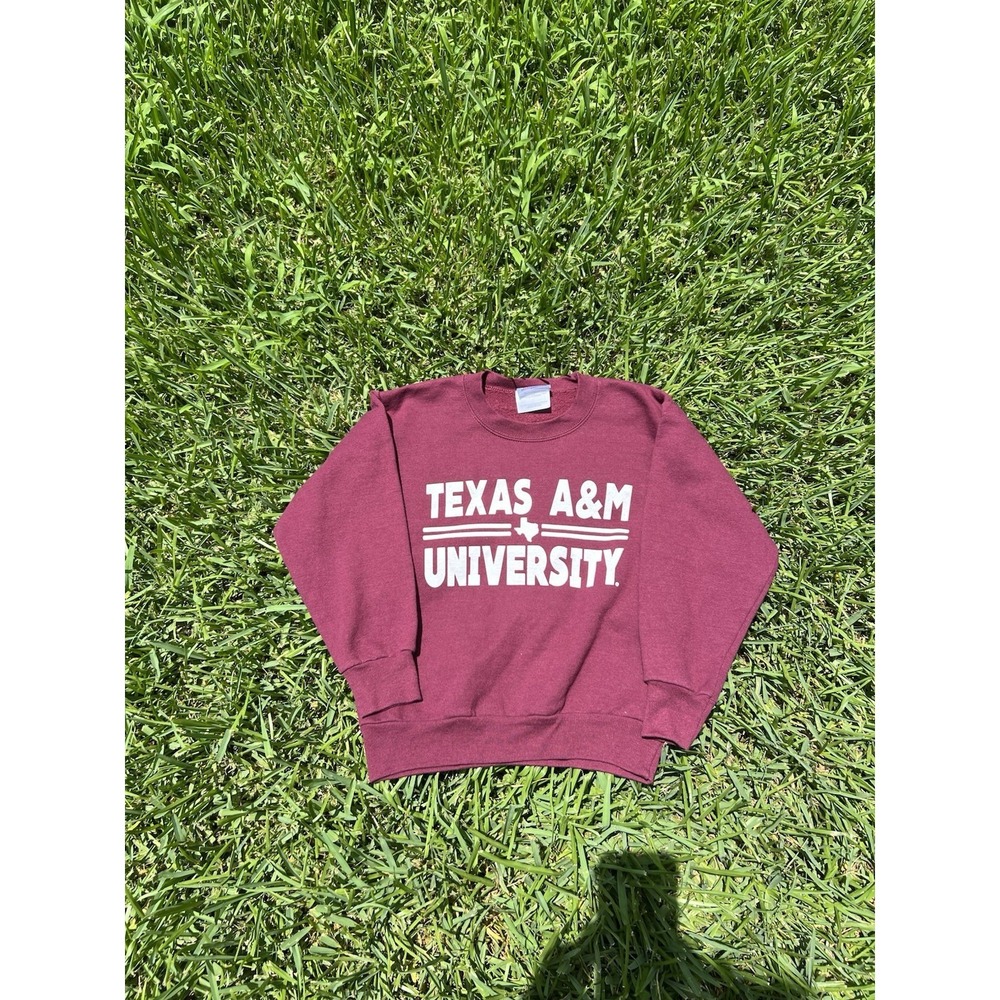 Vintage Texas A&M Aggies Crewneck Hanes Youth S 6-8